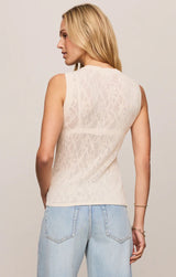 Tibi Mesh Tank - Cloud