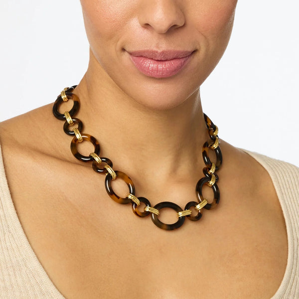 Madison Link Necklace - Tortoiseshell