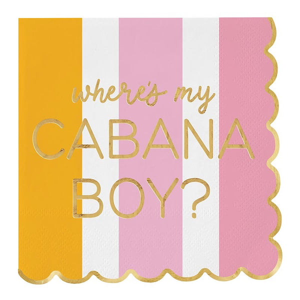 Where's My Cabana Boy Cocktail Napkins