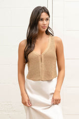 Bardot Hook + Eye Knit Sweater Top