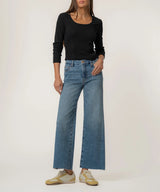 Meg High Rise Fab Ab Wide Leg - Regent Medium