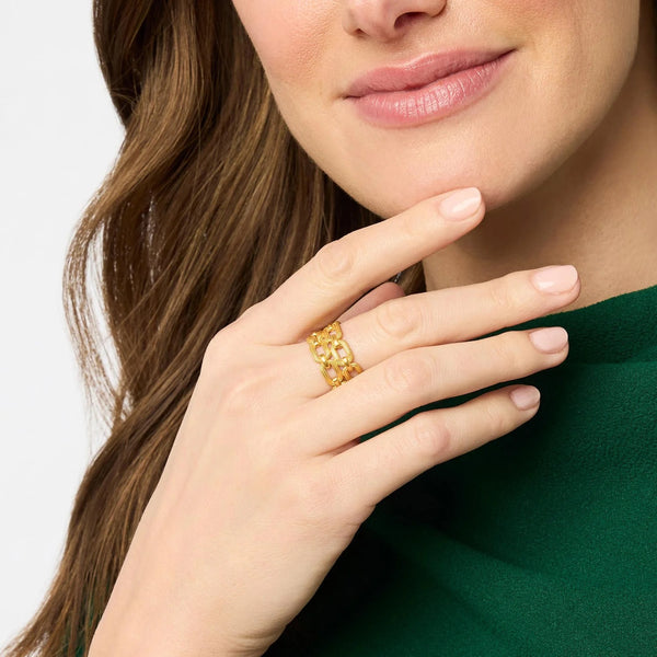 Cheval Paperclip Gold Ring