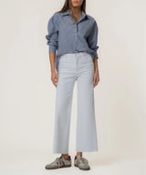 Meg High Rise Fab Ab Wide Leg - Optic White