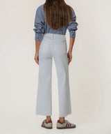 Meg High Rise Fab Ab Wide Leg - Optic White
