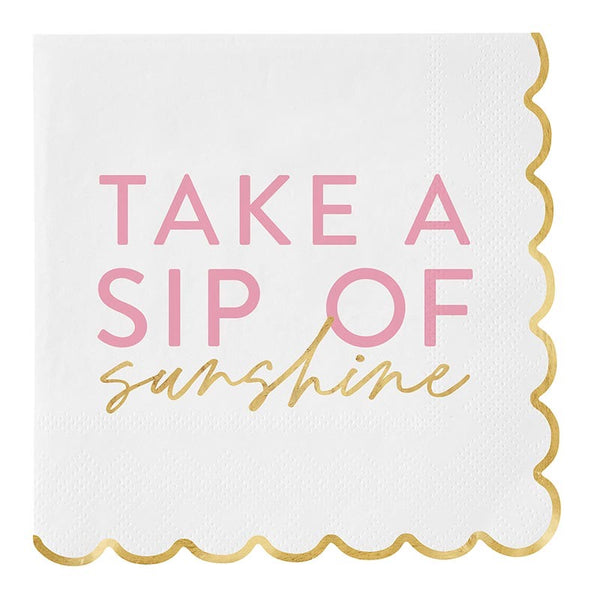 Take A Sip of Sunshine Cocktail Napkins