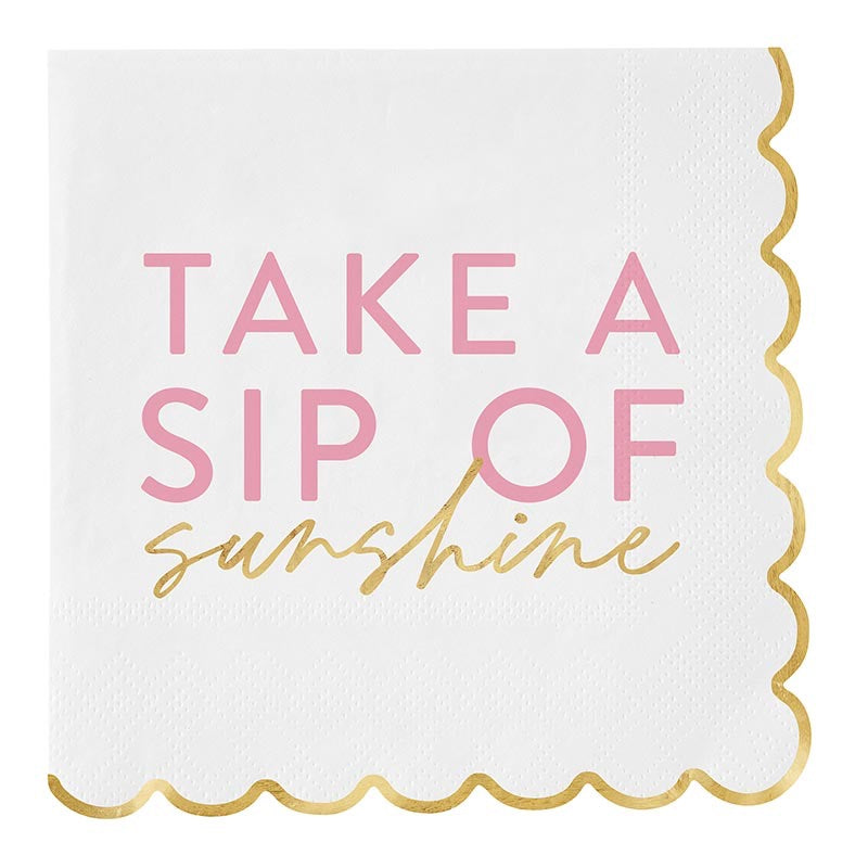 Take A Sip of Sunshine Cocktail Napkins