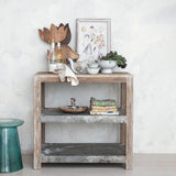 Wood +Galvanized Metal Credenza