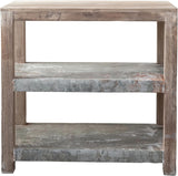 Wood +Galvanized Metal Credenza