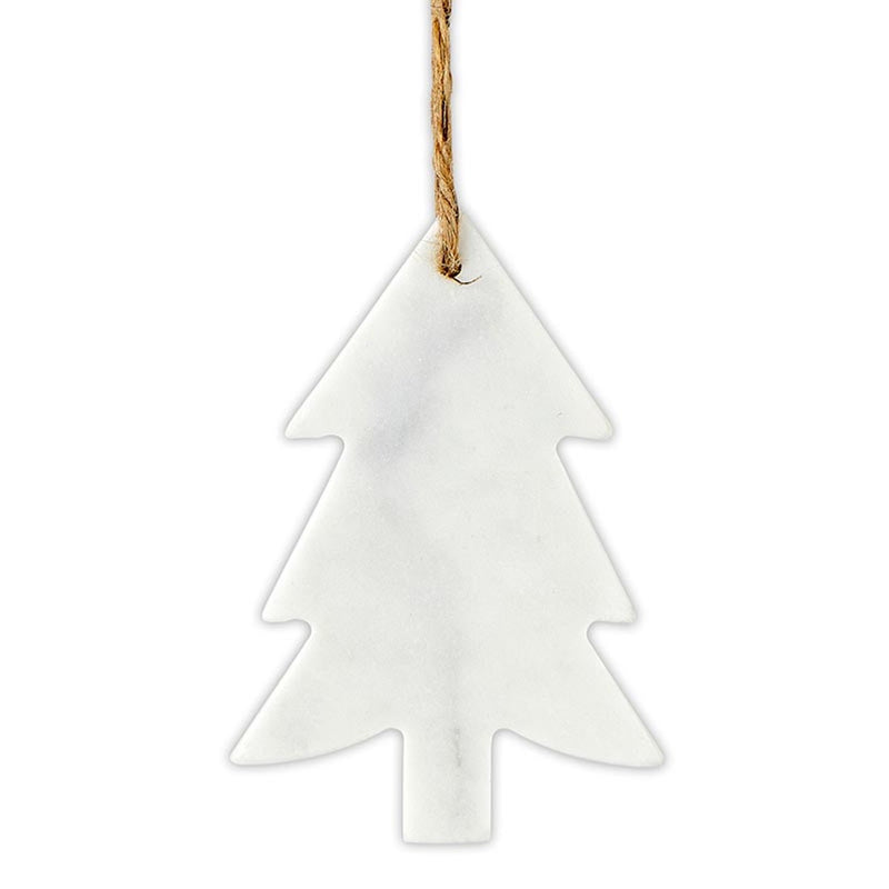 Marble Christmas Tree Ornament