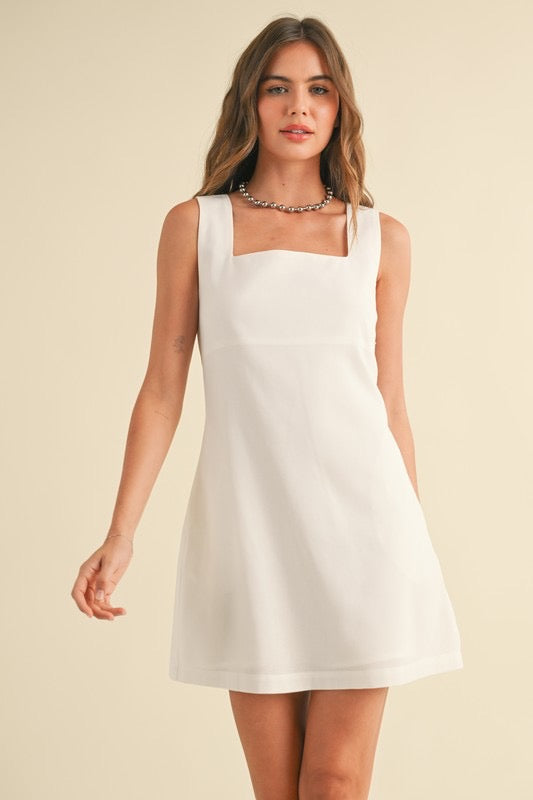 White Linen Dress