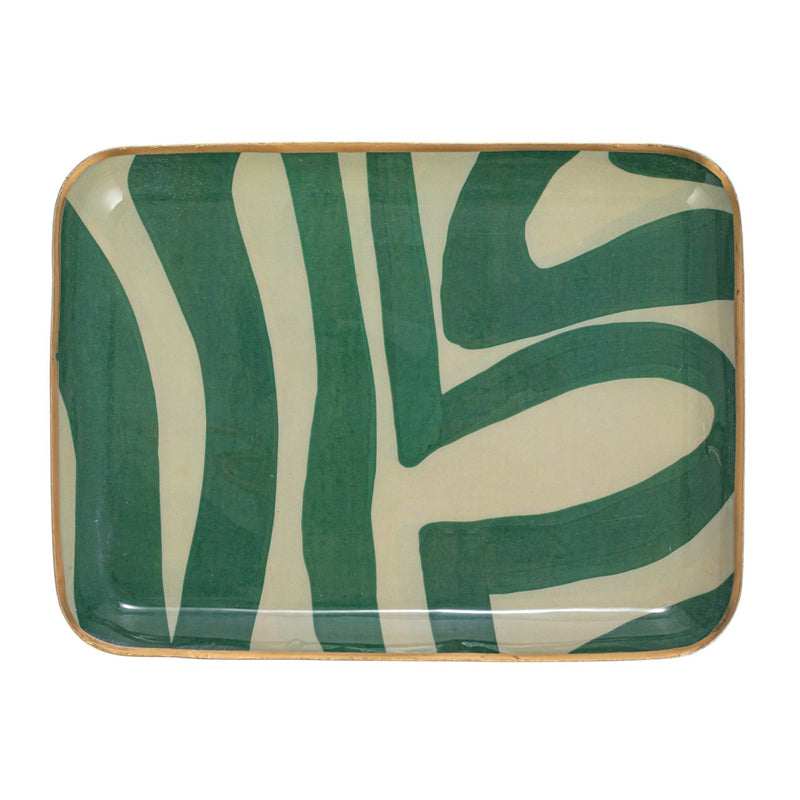 Abstract Enamel Trays