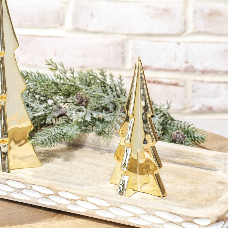 Gold Ceramic Christmas Trees