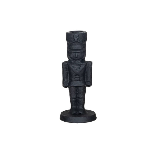 Cast Iron Soldier Candle Holder