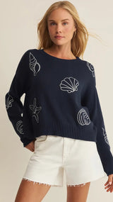 Paradise Reef Sienna Sweater - True Navy