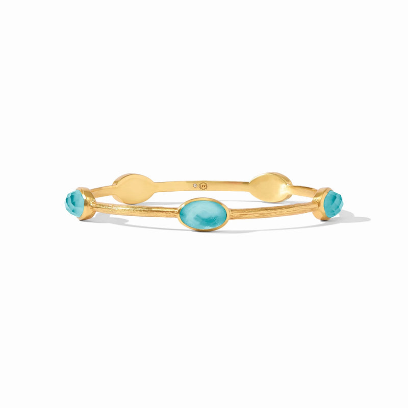 Ivy Stone Bangle - Bahamian Blue