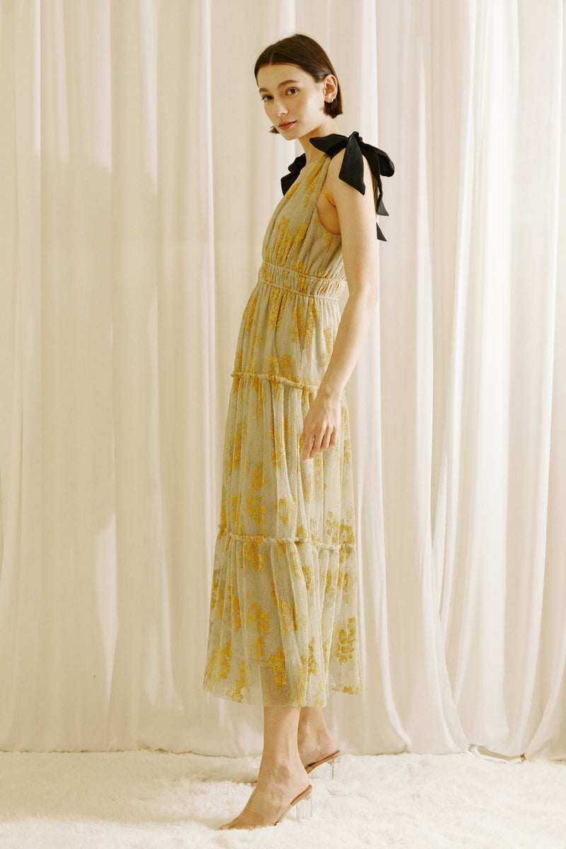 Sierra Ombre Dress in Gold