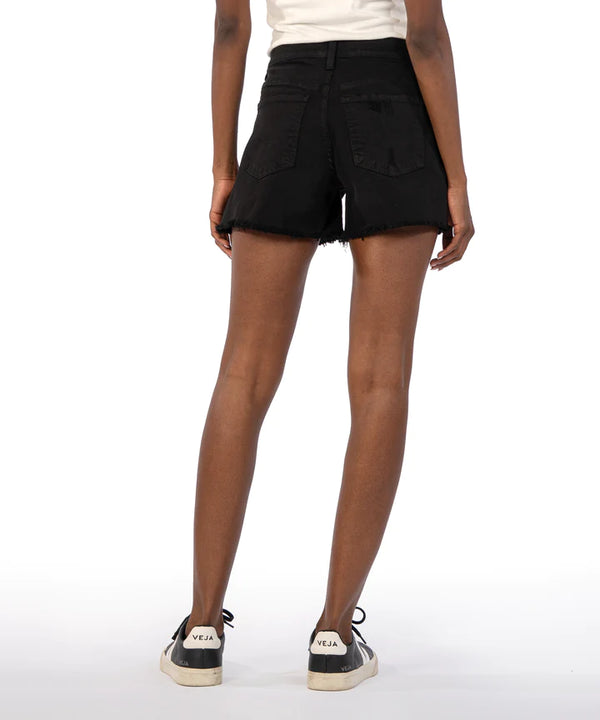 Jane High Rise Denim Shorts - Black