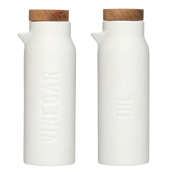 Oil + Vinegar Matte Ceramic Bottles