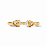 Nassau Gold Demi Cuff - Iridescent Clear Crystal