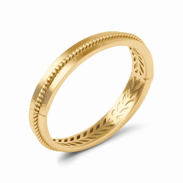 Nassau Gold Hinge Bangle
