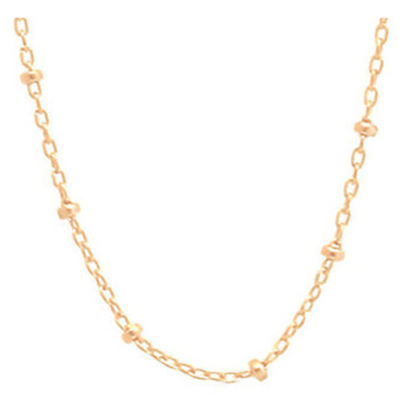 17" Choker Simplicity Classic 2mm Gold Necklace