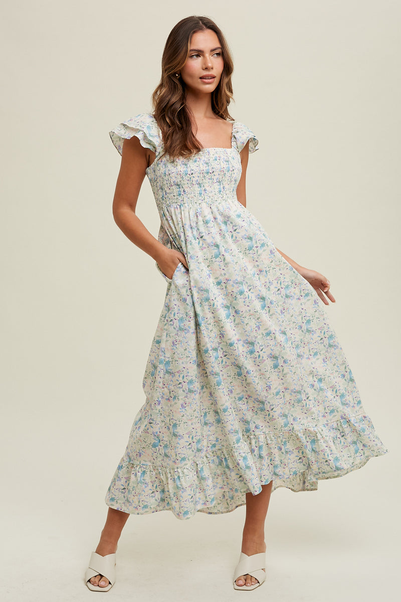 Eleanor Floral Midi Dress