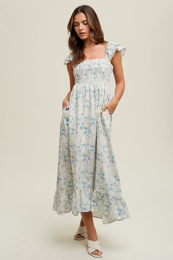 Eleanor Floral Midi Dress