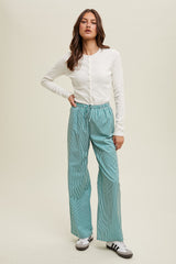 Ashton Striped Drawstring Pants