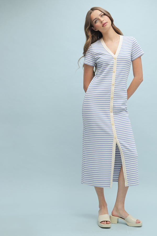 Seaside Knit Midi Dress