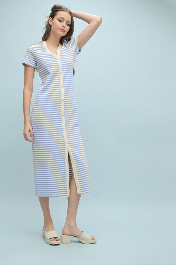 Seaside Knit Midi Dress