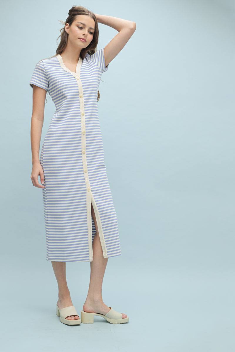 Seaside Knit Midi Dress