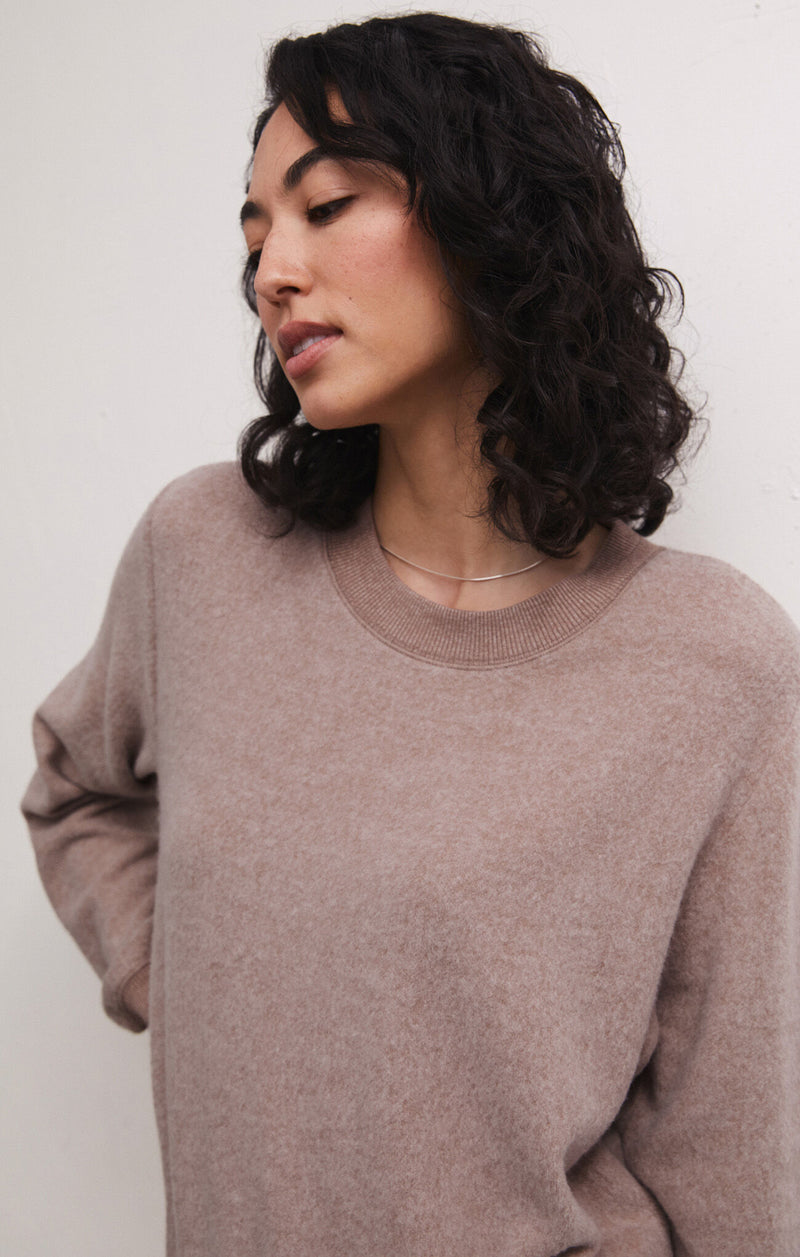 Russel Cozy Pullover in Toffee