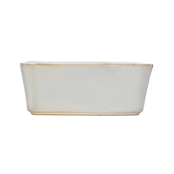 Cream Stoneware Planter