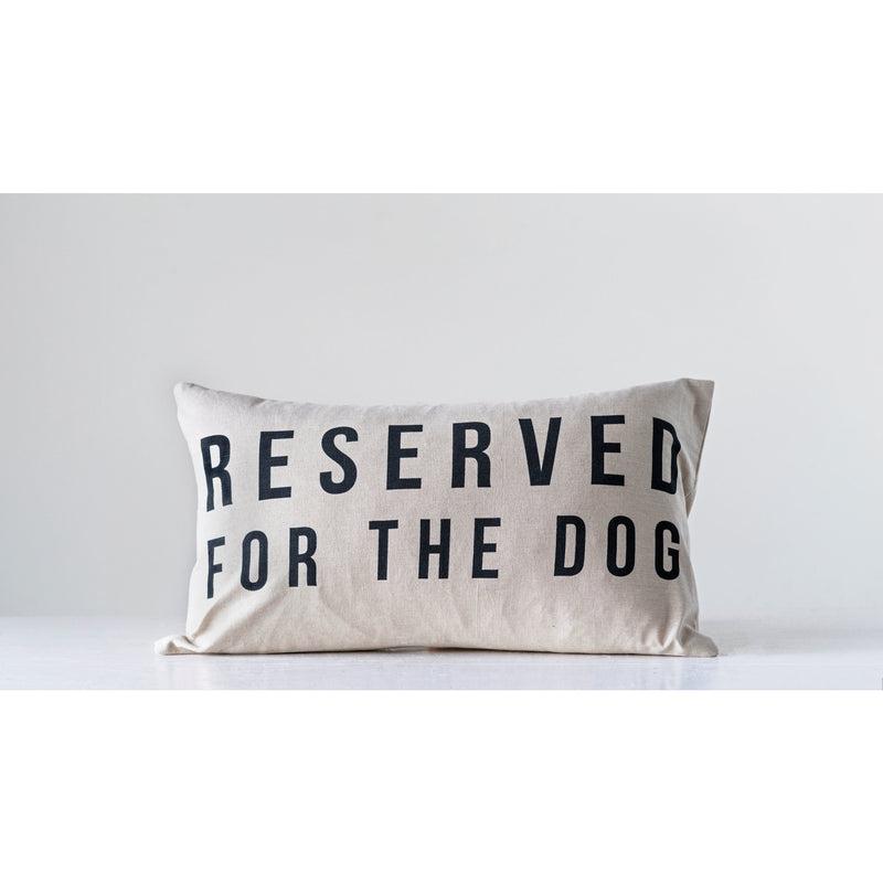 Reserved For The Dog Lumbar Pillow