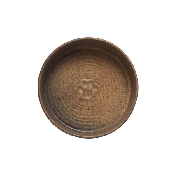 Paw Print Dog Bowl