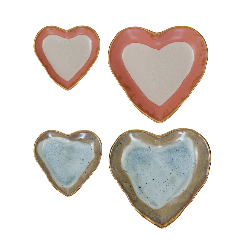 Stoneware Heart Trinket Dish