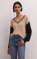 Hunter Varsity Sweater in Dove
