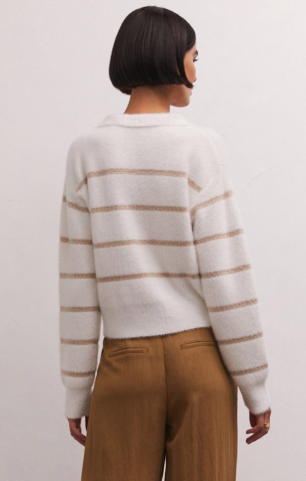 Monique Stripe Sweater in Sandstone