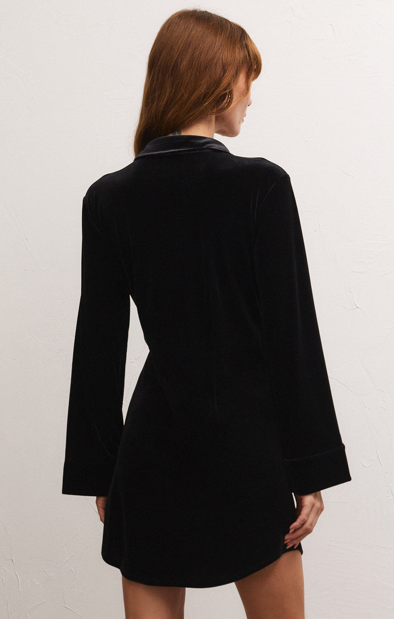 black velvet wrap dress Buy MEHDI VELVET WRAP DRESS