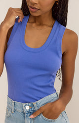 Sirena Rib Tank - Blue Wave