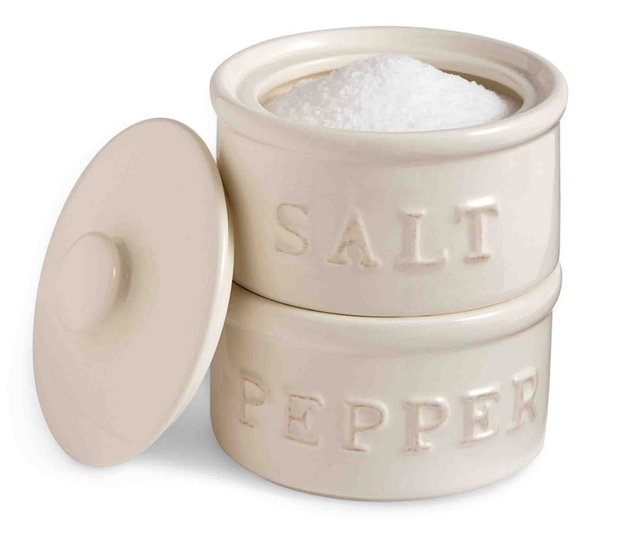 Stacked Salt + Pepper Cellar Set