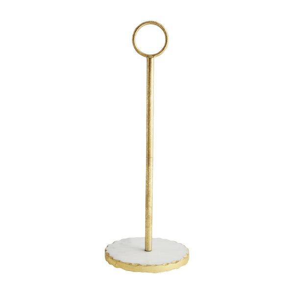 Marble + Gold Edge Paper Towel Holder