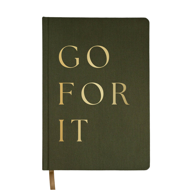 Go For It - Olive + Gold Journal