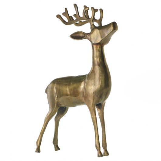 Bronzed Standing Deer - Large