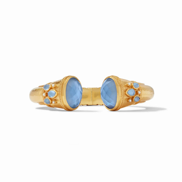 Cannes Cuff - Iridescent Chalcedony Blue