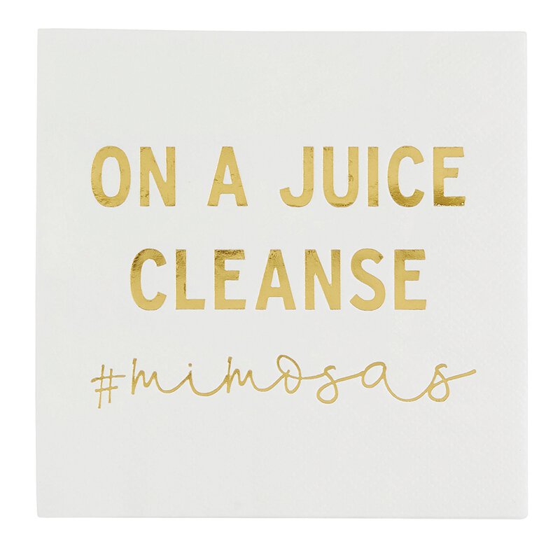 On a Juice Cleanse Cocktail Napkins