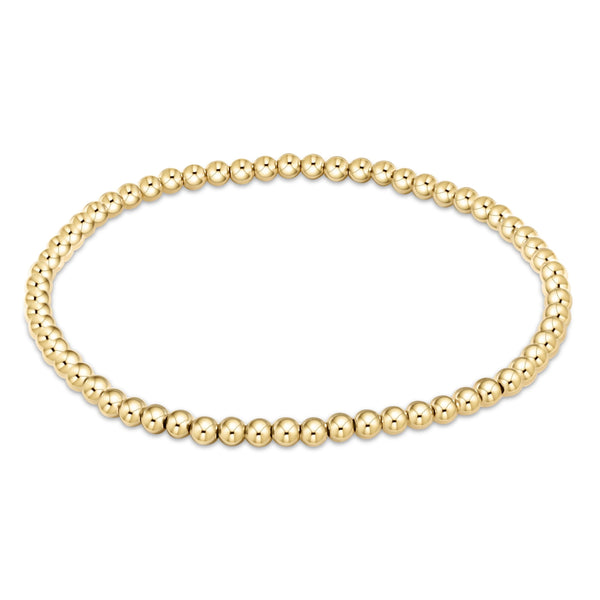 Classic Gold Bead Bracelet - 3mm