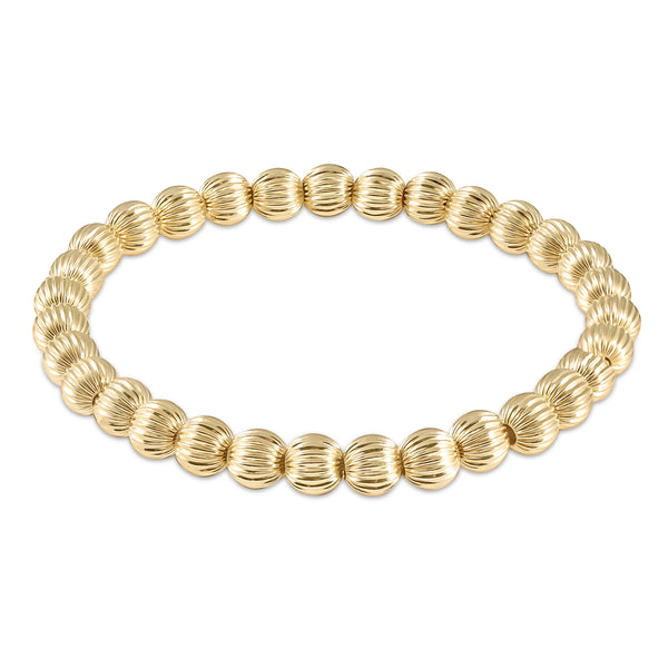 Dignity Gold Bead Bracelet - 6mm