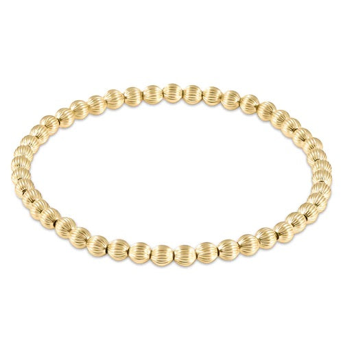 Dignity Gold Bead Bracelet - 4mm