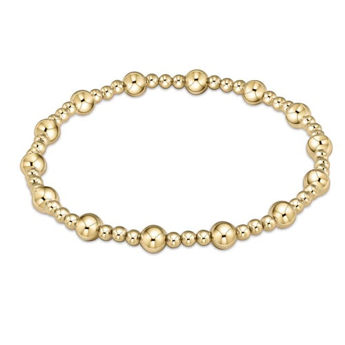 Honesty Gold Sincerity Bead Bracelet - 6 mm